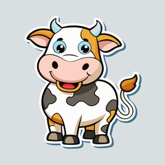 funny cow cartoon