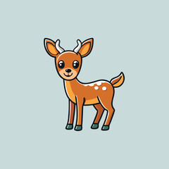 Obraz premium red fox cartoon