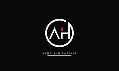 AH, HA Abstract Letters Logo Monogram