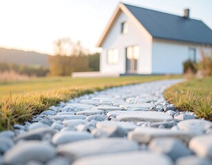 Rustic Country Home with Stone Walkway – Peaceful Rural Setting