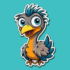 illustration of a cartoon turkey