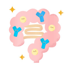 腸内にいるかわいいビフィズス乳酸菌