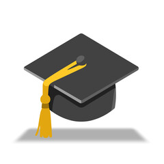 graduation cap and diploma