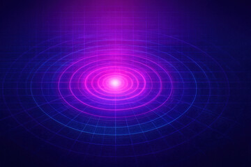Obraz premium This symbolizes innovation and growth through radiant energy waves emanating from a central point representing strategic leadership and efficient progress in business
