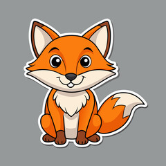 cartoon, cat, animal, fox, vector, illustration, kitten, mammal, pet, drawing, fur, orange, cute, fun, pets, tail, feline, art, nature, wild, domestic, red, funny, kitty, comic