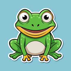 green frog cartoon