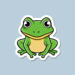 frog on a white background