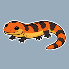 Fototapeta premium illustration of a cartoon snake