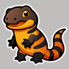 vector illustration of cartoon dragon