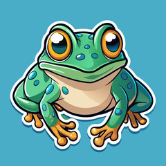 green frog cartoon