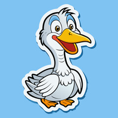 duck on white