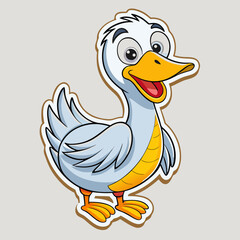 bird, duck, animal, cartoon, goose, vector, illustration, isolated, nature, farm, beak, funny, chicken, white, drawing, icon, feather, poultry, swan, baby, fun, wild, wildlife, art, duckling