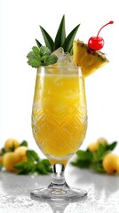 Fototapeta premium cocktail captured by professional photographer on white background