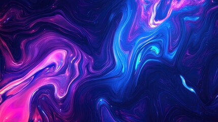 Fototapeta premium Digital Glitch Art with Blue and Purple Cyberpunk Distortion Effects