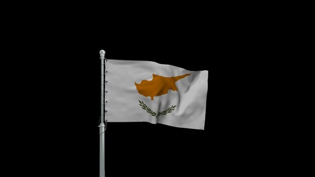 Flag of Cyprus | Animated Video with Alpha Layer