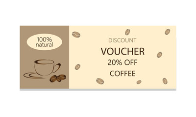 Voucher for a cup of coffee.