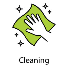 Cleaning Vector Icon For Household And Commercial Use