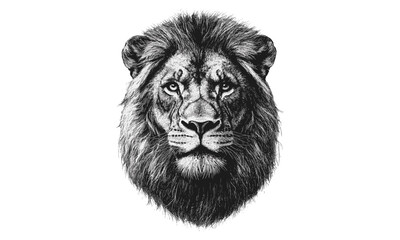 Vintage Lion Sketch, Engraved Hand-drawn Art, Rustic Wall Decor, Safari Animal Design, Black Sketch Artwork, Old Engraving Style, Lion Illustration, Trendy Wildlife Art, Animal Print