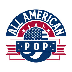 All american pop SVG Design

