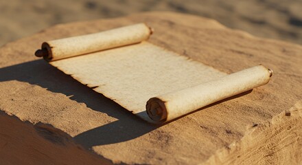 Scroll on Stone Surface