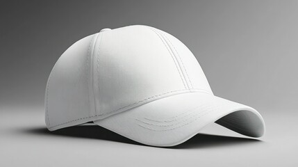 Fototapeta premium Blank white baseball cap (6)