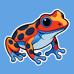 funny frog cartoon