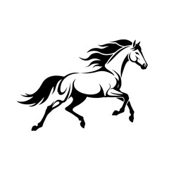 Equine-themed vector icons in black and brown.