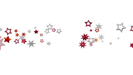 Festive background with red and silver stars. Perfect for holidays, celebrations, and more!