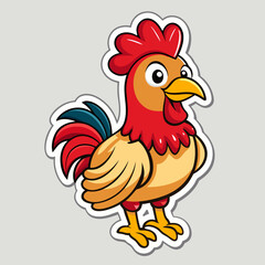 rooster vector illustration
