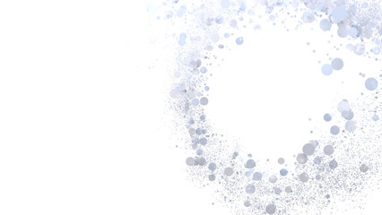 Elegant silver glitter sparkles forming a frame. Perfect for backgrounds, cards, or invitations.