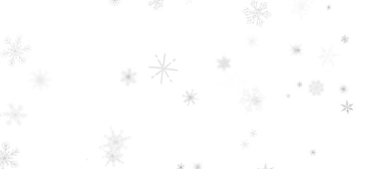 Obraz premium Gentle Snow Drift: Mind-Blowing 3D Illustration of Falling Holiday Snowflakes