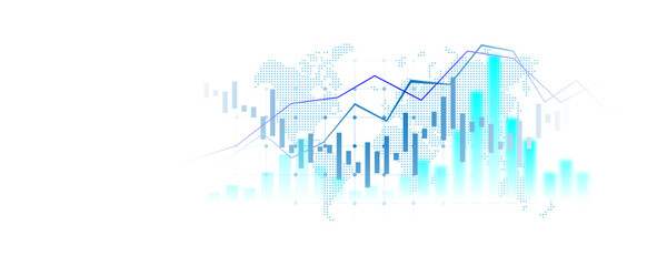 Background image of financial analysis, stock market, financial trading and exchange