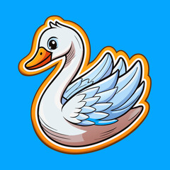 bird, swan, animal, illustration, duck, cartoon, vector, goose, nature, water, silhouette, beak, love, drawing, lake, feather, art, icon, birds, symbol, wildlife, wild, swimming, animals, baby
