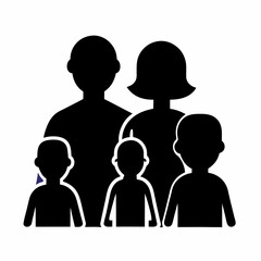 Vector user profile icons with diverse people silhouettes and avatar heads