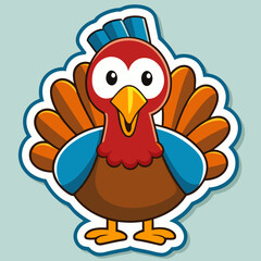 bird, cartoon, animal, illustration, chicken, vector, turkey, cute, funny, thanksgiving, character, wing, happy, poultry, feather, fun, duck, farm, icon, art, nature, beak, twitter, clipart, holiday