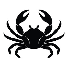 fishmonger element isolated crab on white background 