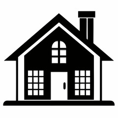 House icon in simple style isolated on white background Structure symbol