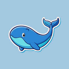blue whale cartoon