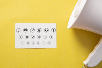 Contact concept. Social Media. Internet