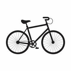 Obraz premium A black and white drawing of a bicycle with a black seat