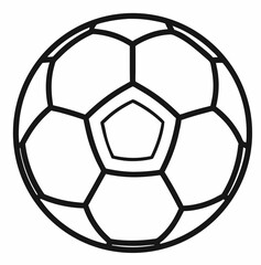 Fototapeta premium Football vector art icon on withe background