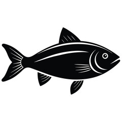 fishmonger element isolated fresh seafood on white background 