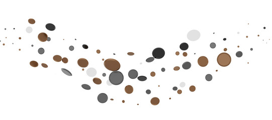 Gilded Celebration: Magnificent 3D Illustration of a Grand gold Confetti Event