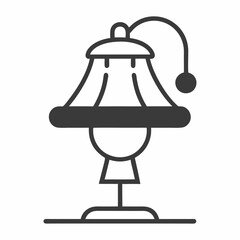 Cute Lamp Vector Illustration Cartoon Clipart amp Line Art Design 