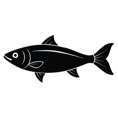 fishmonger element isolated smoked fish on white background 