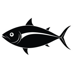 fishmonger element isolated tuna on white background 