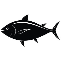 fishmonger element isolated tuna on white background 