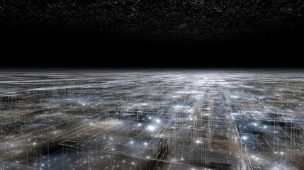 Dark Matter Simulation Across Invisible Spatial Matrix