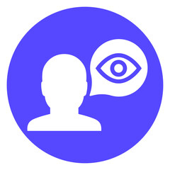 viewer icon with a man and an eye