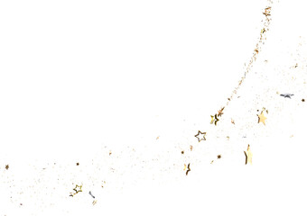 Obraz premium Drifting Christmas Stardust: Captivating 3D Illustration of Descending Stardust Particles for the Holidays
